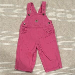 Pink Kids Carhartt Overalls 12M